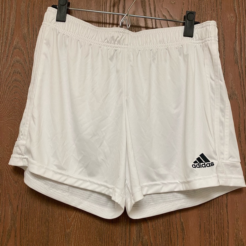 Women’s White Adidas Shorts